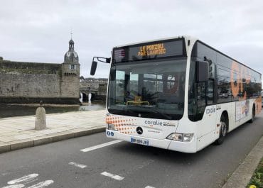 Le Porzou Lanriec ligne de bus transport urbain de Concarneau Finistère port ville close