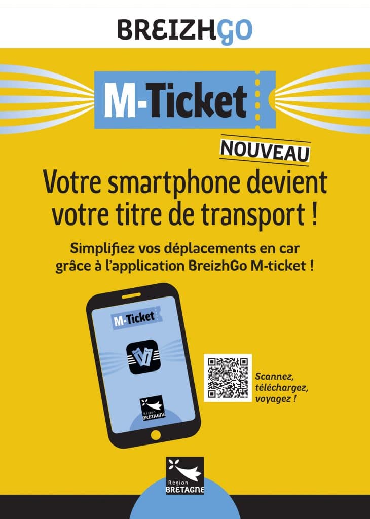 M-ticket Breizhgo une application pour acheter ses titres de transport dématérialisés avec son téléphone portable