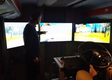 simulateur de conduite Cassiopée pour la prévention des risques routiers